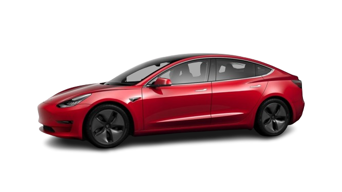 rent to own red Tesla long range red